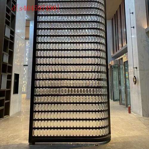 极速黑龙江定制不锈钢屏风隔断酒店大堂会所金属影壁墙背景墙装饰