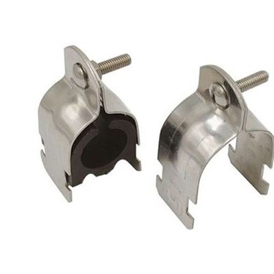 镀锌P型卡管束P型管卡C型钢卡衬套不锈钢304P型管夹抱箍碳钢