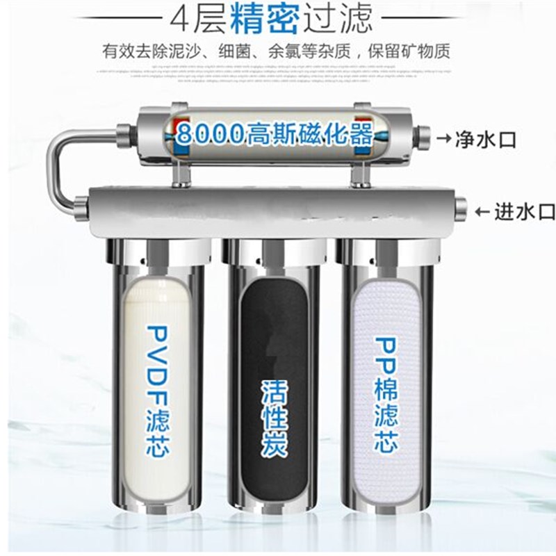极速泰斯科玛磁化活水净水机家用直饮高端厨房不锈钢超滤自来水净