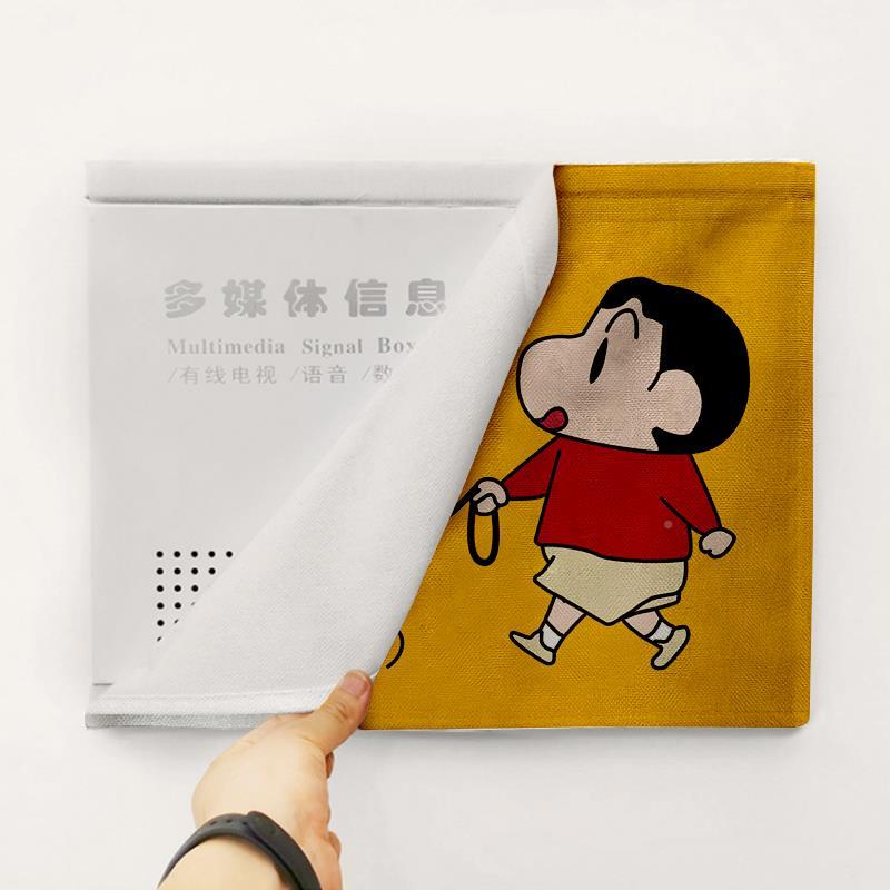 电表箱遮挡挂毯 创意装饰画客厅空开免打孔弱电箱多媒体盒电源布