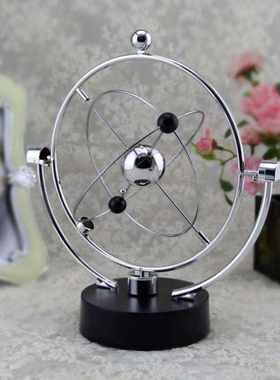 不倒翁牛顿摆球办公室平衡装饰品摆件礼物仪小铁人混沌桌面永动机