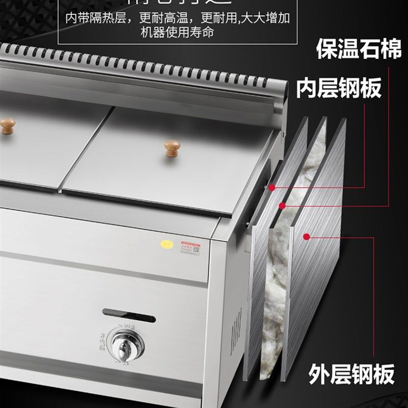 极速三缸商用煤气油炸锅燃气油炸炉油炸机炸薯条炸串锅鸡排炸炉生