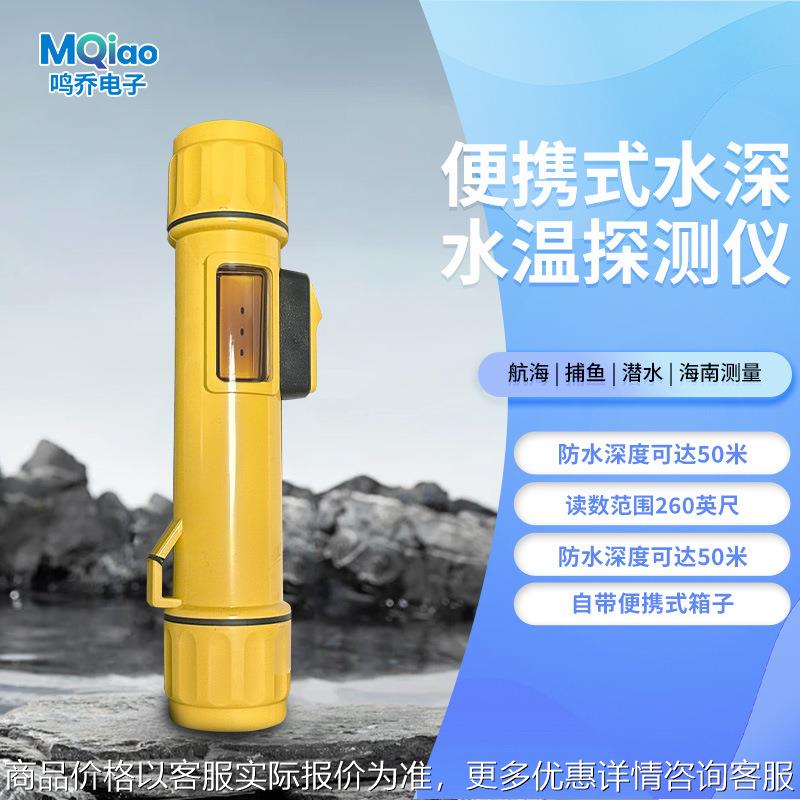 便携式水深水温探测仪高精度水文探测设备应急手持水深水温测量仪