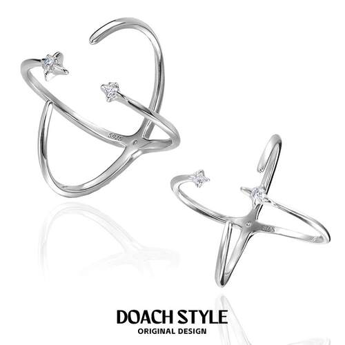 DOACH小众独特纯银戒指