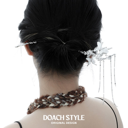 小众设计蝴蝶发簪DOACH高级感