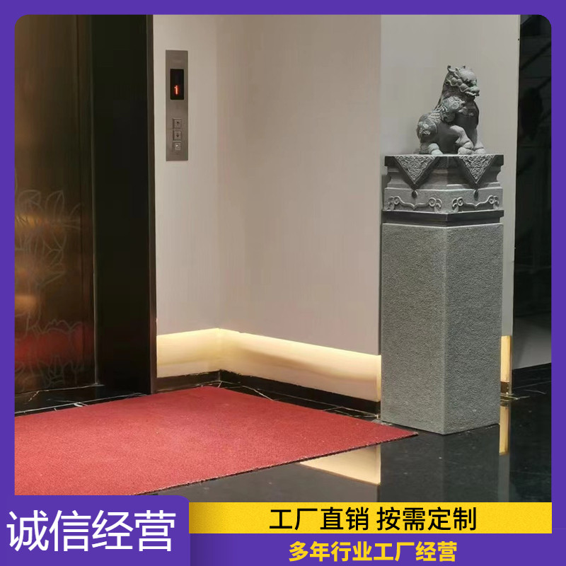 石雕拴马桩石狮子摆件庭院立柱貔貅石墩天然青石栓马桩门口石柱