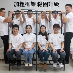 免安装 衣架 衣柜家用卧室简易组装 出租房衣柜折叠全钢架衣橱开门款