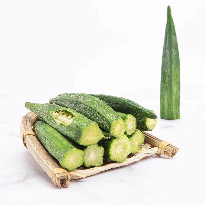 东方果园黄秋葵干500g秋葵脆果蔬脆片即食袋装散装脱水蔬菜干零食