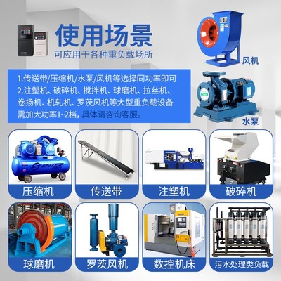 现货速发矢量重载单相220v1.5/2.2/4/5.5KW千瓦通用变频调速器三