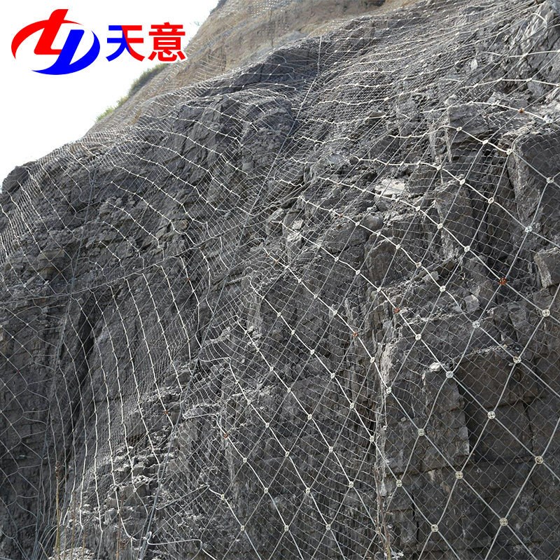 速发主动边坡防护网ss型防护网防落石固土网护坡网铁丝网现货