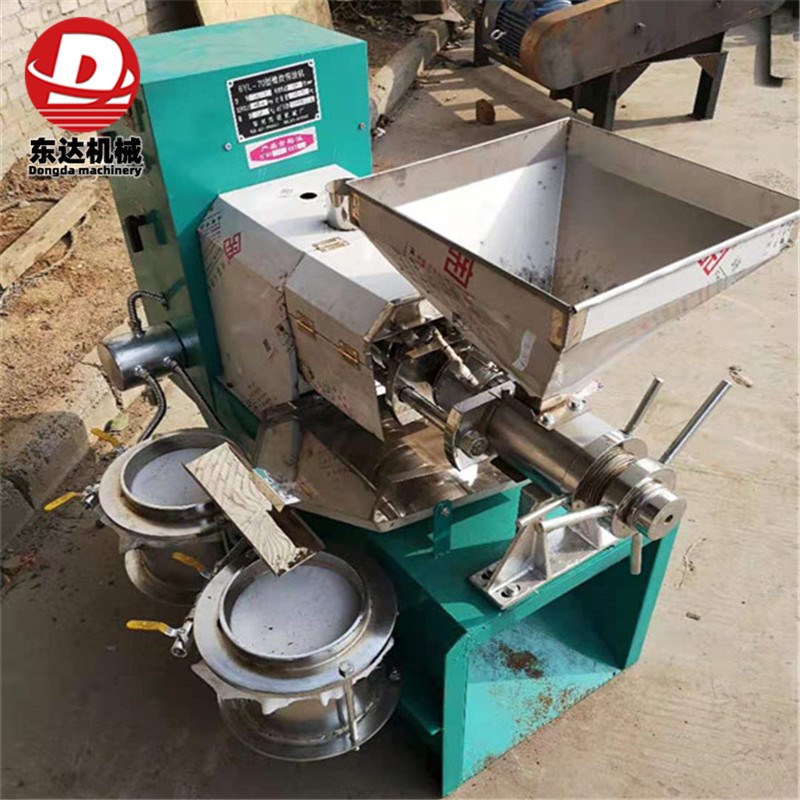 速发大型冷热两用多功能芝麻花生油菜籽榨油机湘潭商用小型油坊榨
