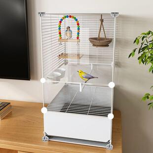 鸟笼鹦鹉笼子家用新型大号玄凤虎皮绣眼珍珠专用加粗大型防溅挡板