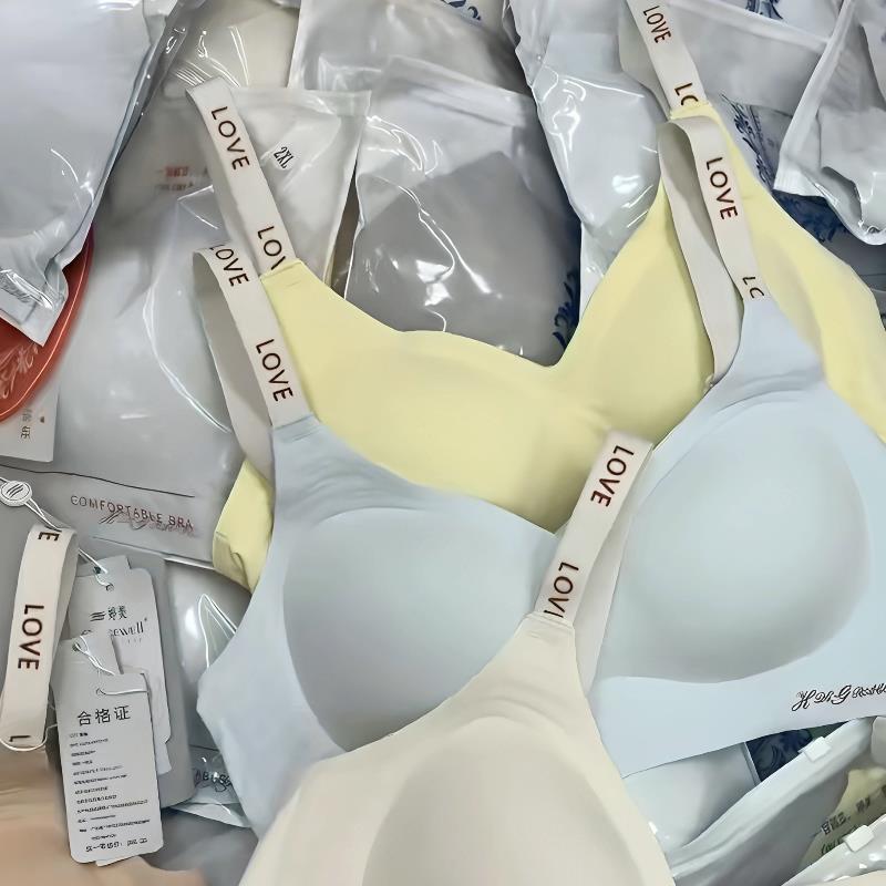 【婷家-手掌杯】果冻软支撑无痕内衣女聚拢上托收副乳透气