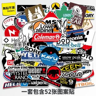 潮流吉他滑板机车防水贴纸 饰贴画个性 户外潮牌登山滑雪露营装 备装