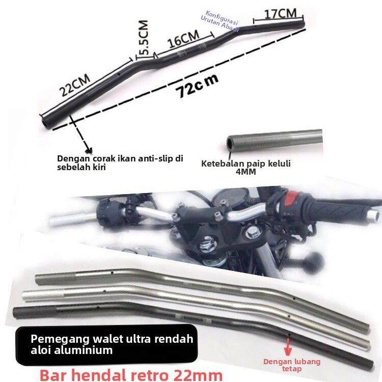 适用CG125 游侠太子GS125覆古摩托车 改装铝合金超低燕把方向车把,摩托车/装备/配件,手把,淘宝优惠券,粉丝福利购,淘宝优惠卷