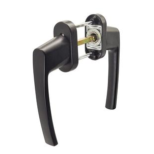 阳台平开门窗对穿带锁钥匙把手推拉门隐形传动式执手双高塑钢手柄