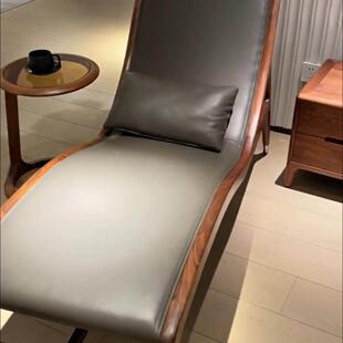 新中式乌金木榫卯结构摇摇椅成实木人沙发椅客厅阳台休闲 懒人椅