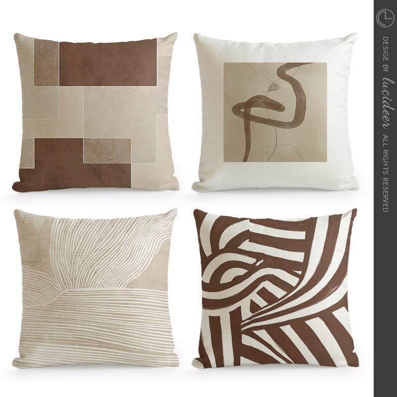 北欧复古客厅沙发抱枕靠垫侘寂欧式中古民宿样板房间靠枕套靠背枕,居家布艺,靠垫/抱枕,淘宝优惠券,粉丝福利购,淘宝优惠卷