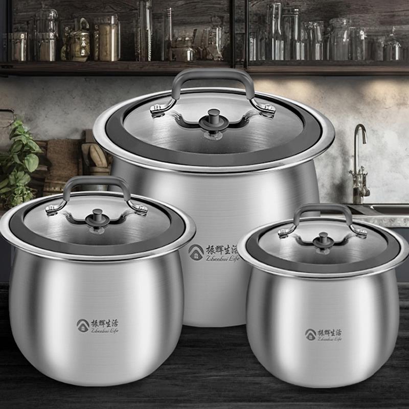 米桶家用防虫防潮密封304不锈钢食品级加厚收纳五谷杂粮面 面粉米