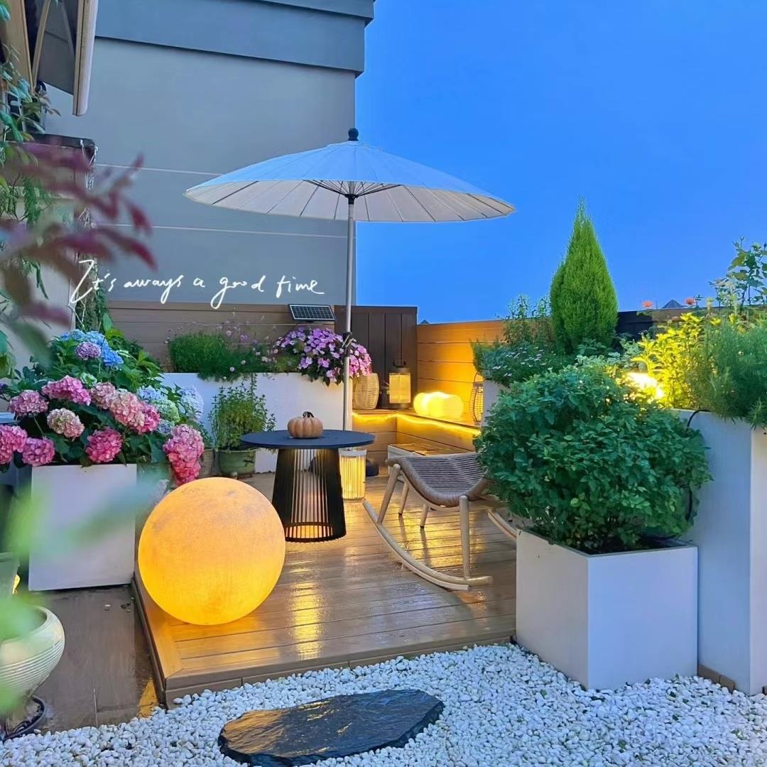 太阳能月球灯花园别墅庭院灯户外防水草坪灯景观灯装饰地埋灯