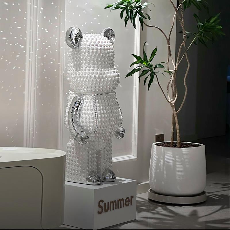 网红暴力熊存钱罐客厅大型落地大摆件玄关沙发电视柜装饰乔迁送礼