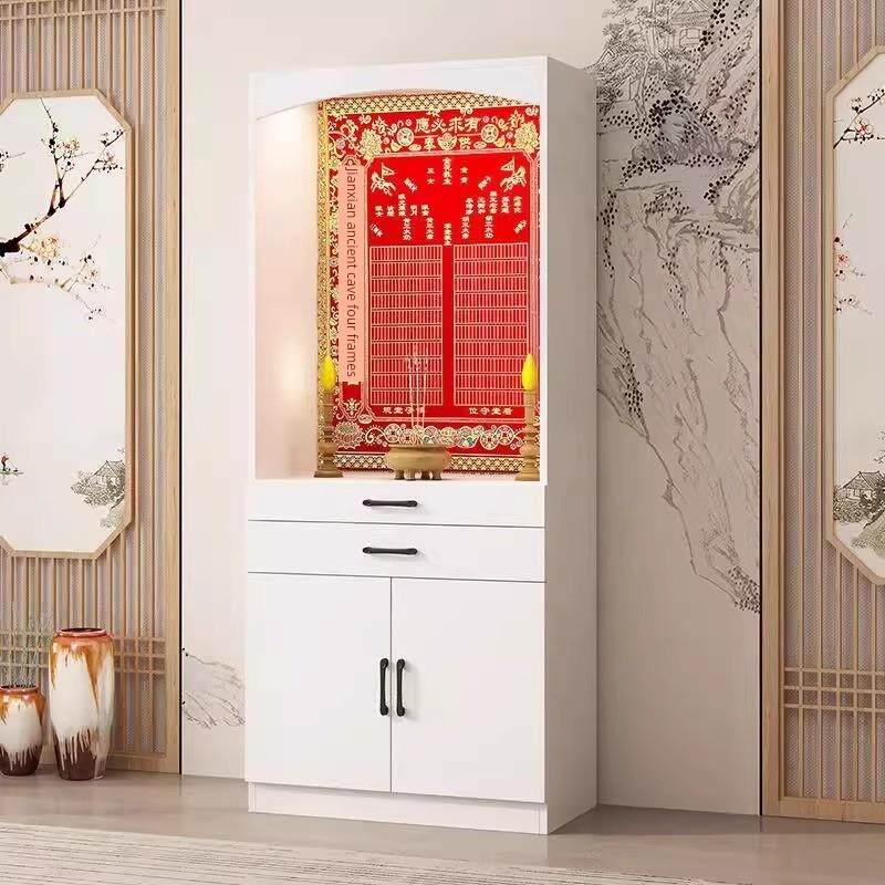 佛龛新中式立柜家用财神爷供桌佛台佛柜关公菩萨供奉台可定制贡桌