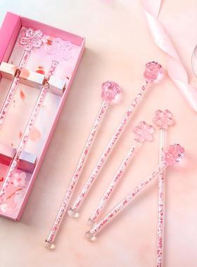 调酒棒少女心星粉色玻璃搅拌棒可爱创意长柄果汁咖啡加长搅拌棒