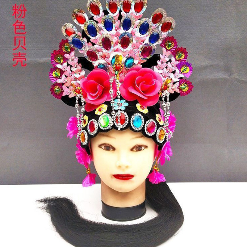 头饰秧歌扭秧歌花冠民族广场舞蹈