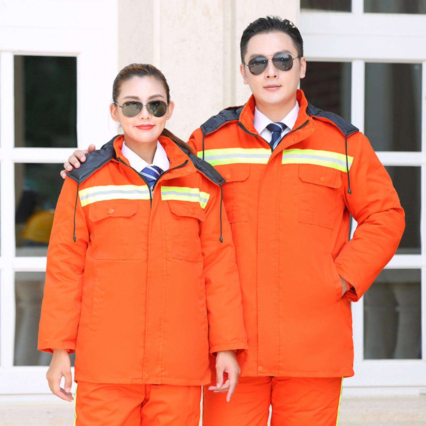 冬季棉服市政环卫工作服套装加厚