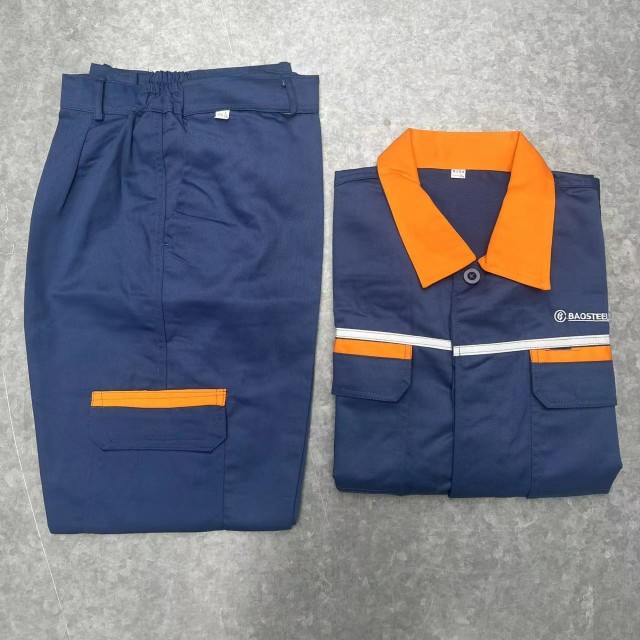 宝武宝钢工作服套装夏款