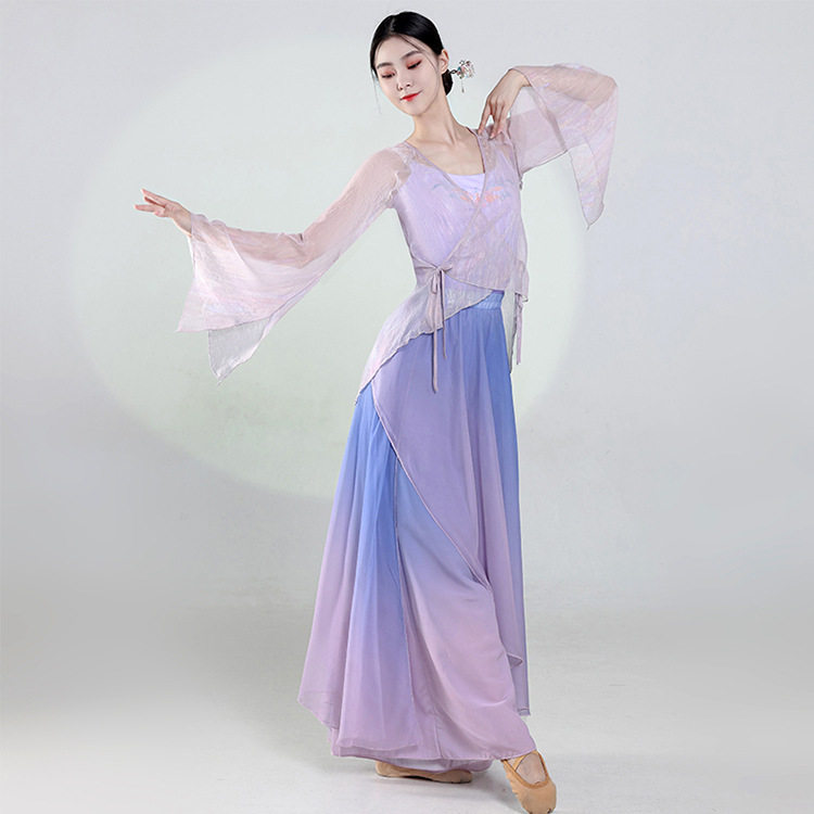 古典舞身韵纱衣练功服女古风少儿