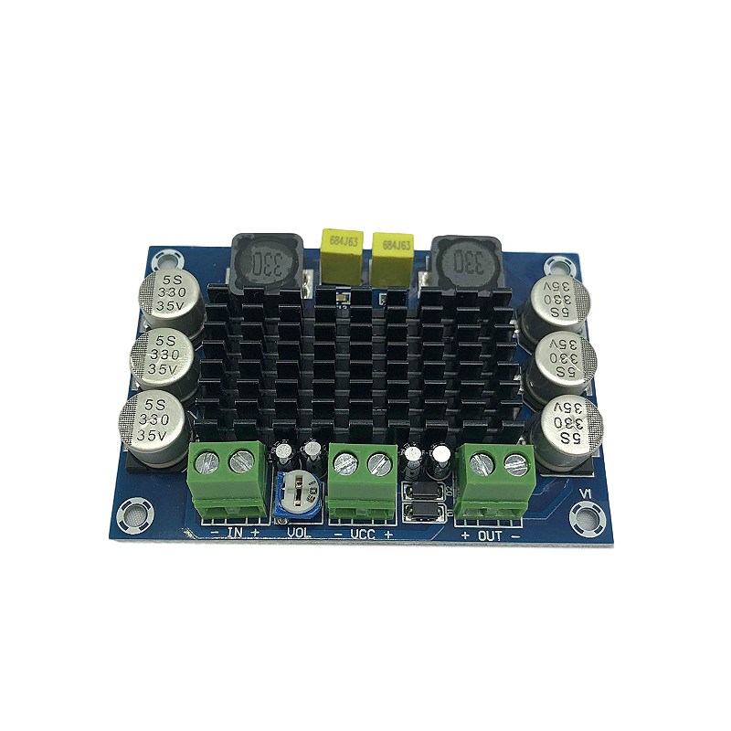 速发XH-M542 单声道100W数字功放板 TPA16 数字音频板 12-26V