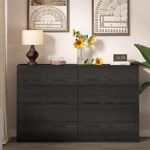 速发发色实木斗柜卧室储物柜客厅靠墙轻奢床级感高头五斗电视沙黑