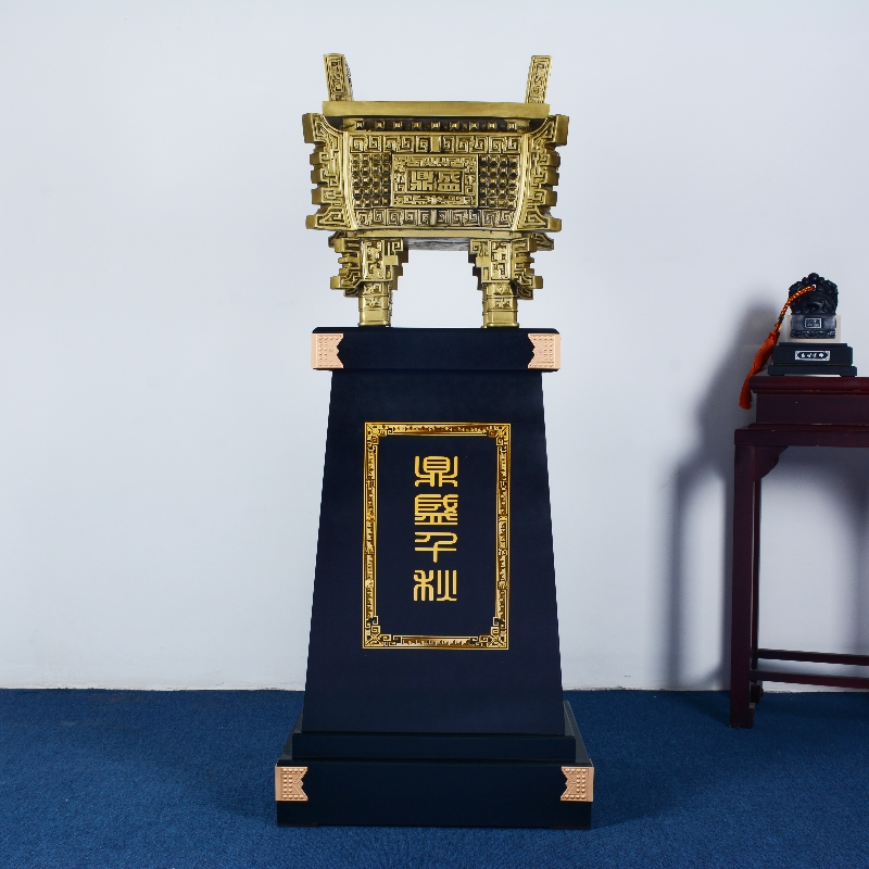 速发办公室店摆件招财装司开业礼物乔迁贺礼饭店玄关酒鼎大堂落地