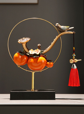 速发新中式事事如意创艺品视意乔迁送礼摆件客厅玄关酒柜电工柜装