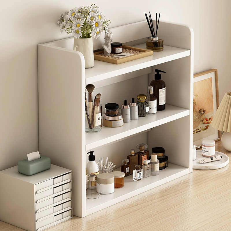 速发桌面书架办物品书桌多层架子家用化妆架收纳储物柜置公室桌上