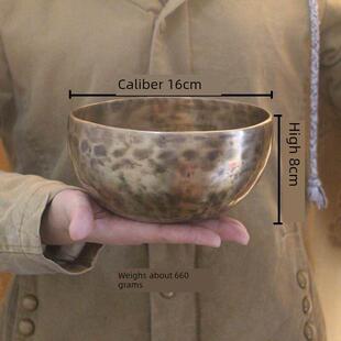 尼泊尔手工纯铜佛音碗SPA音疗钵颂钵瑜伽钵家居高档摆件钵盂铜罄