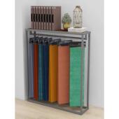 展厅展架 布艺陈列架布料样品展架落地式 网红窗帘吊卡展示架 软装