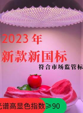 新国标led生鲜灯新白光鲜肉冰鲜海鲜水果蔬菜熟食卤肉专用超市