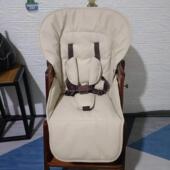 实木宝宝餐椅坐垫木质婴儿童高脚椅安全带座垫棉垫靠垫升级加大版