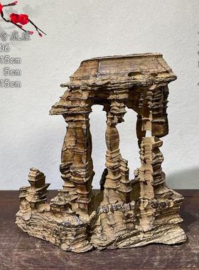 贵州夜郎古铜石狼牙石奇石收藏观光石石头摆件鱼缸造景石办公