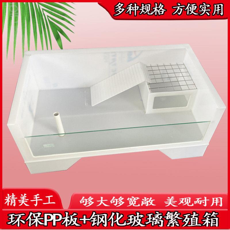 乌龟缸带产蛋池大号龟池阳台家用蛋龟养殖箱玻璃龟箱繁殖塑料龟缸图片