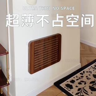 黑胡桃实木弱电箱遮挡装饰盖板电表箱画 画多媒体网路线 线盒遮挡