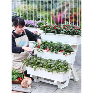 阳台种菜架子多层盆层架种植箱菜盆蔬菜楼顶家庭种植专用神器支架