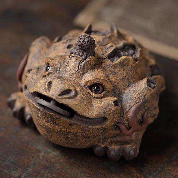 陈洪军树皮金蟾宜兴紫砂茶宠摆件精品可养茶具茶盘招财全手工茶玩,餐饮具,茶宠摆件,淘宝优惠券,粉丝福利购,淘宝优惠卷