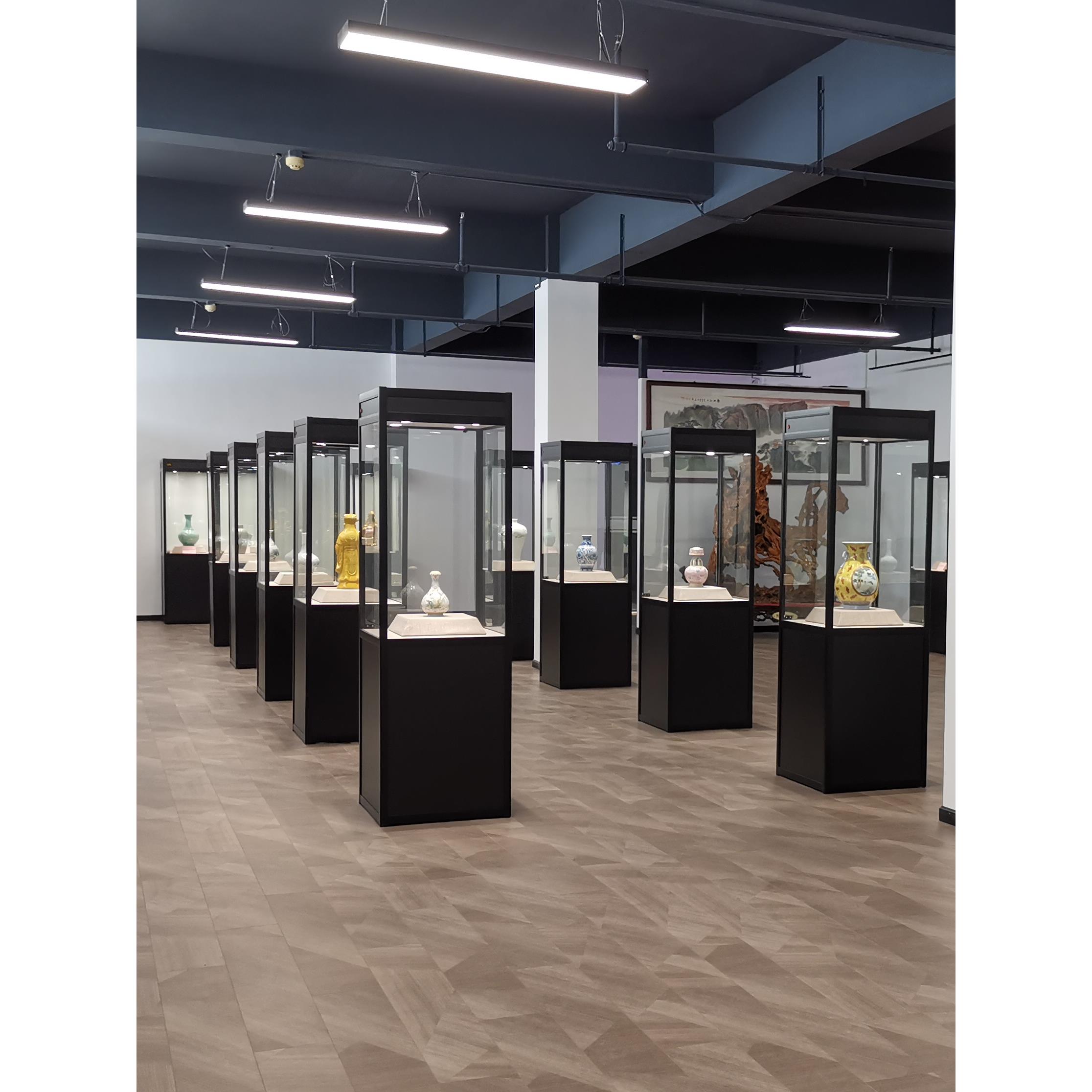 玻璃藏品柜博物馆展柜立式古玩古董展示柜陈列柜展示架文物收藏柜