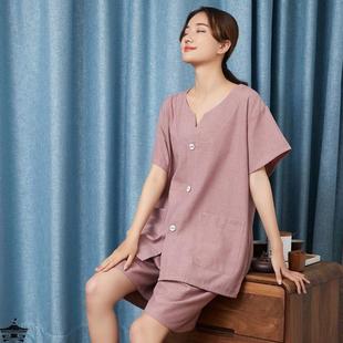 高档艾灸服女士纯棉前后开衫 短袖 男针灸按摩刮痧拔罐理疗服男大码