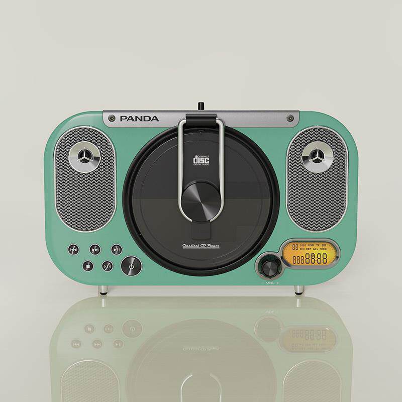 熊猫CD机唱片机CD65专辑播放器碟片光盘光碟蓝牙音响复古一体机