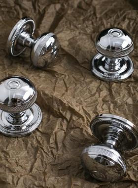 不止indoors法式复古银色柜门把手衣柜门鞋柜抽屉家具黄铜小拉手