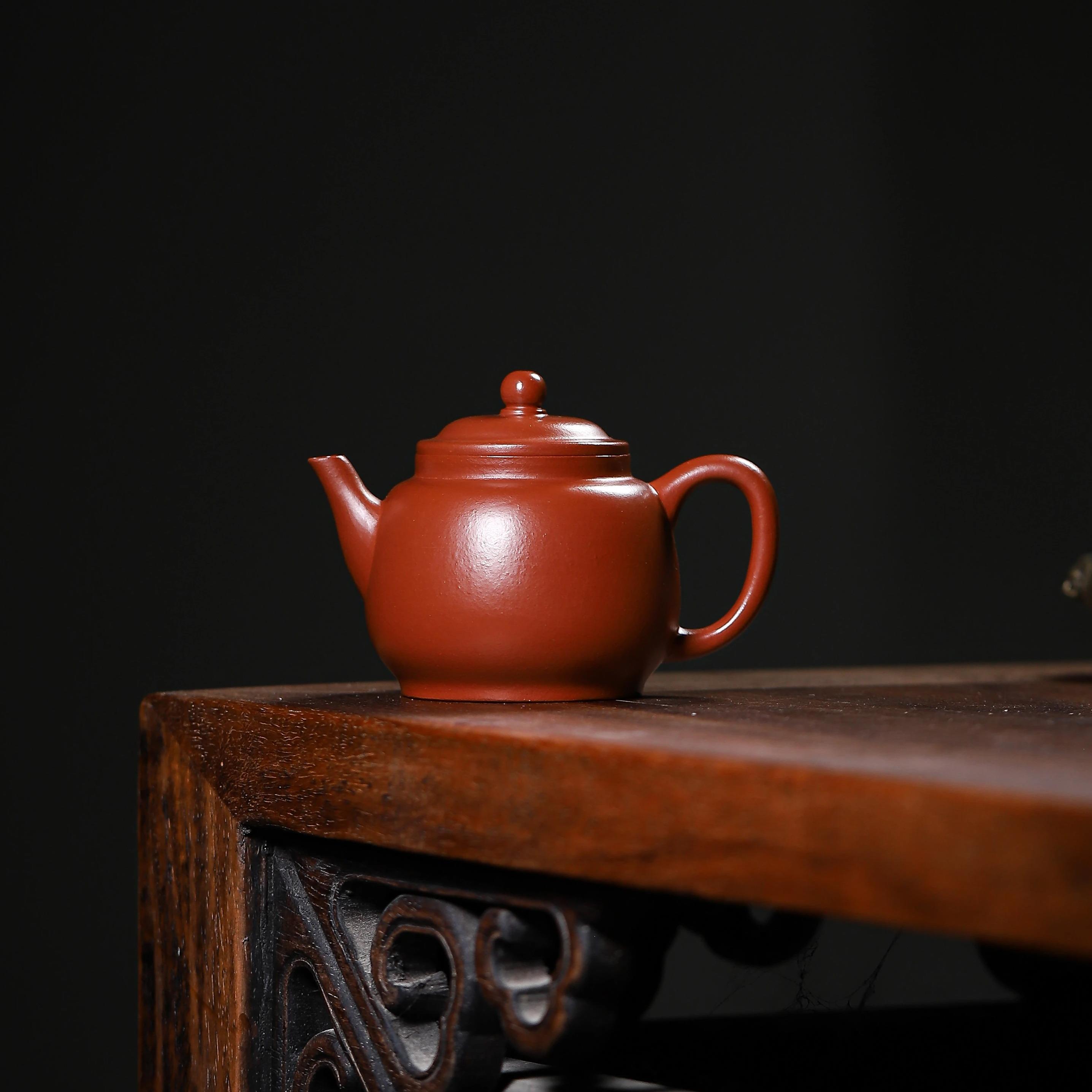 微瑕特卖《小宫灯》*实力派王老师制赵庄朱泥110cc宜兴紫砂壶YKJ